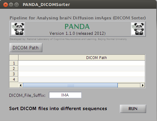 DICOM Sorter interface